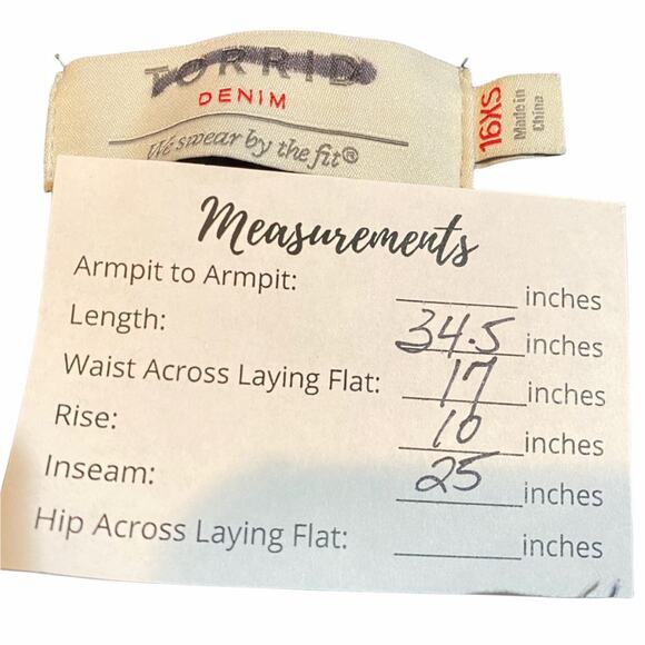 Torrid Jeggings Black Size 16XS Plus Size Button-Fly Super Skinny Stretch Short - Picture 2 of 13